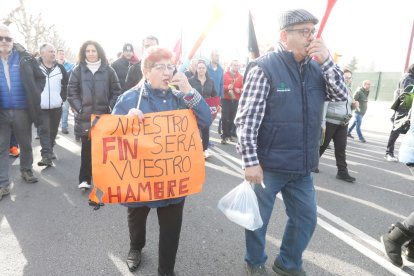 El campo estalla de nuevo con una nueva tractorada en León.