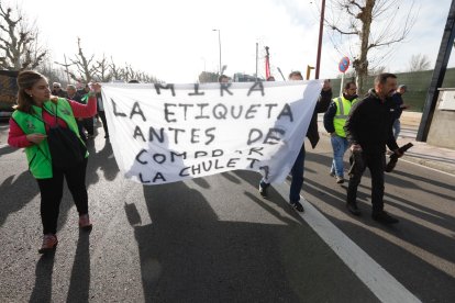 El campo estalla de nuevo con una nueva tractorada en León.
