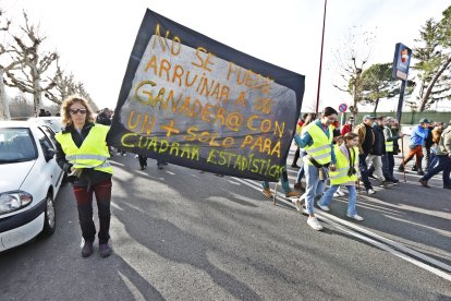 El campo estalla con una nueva tractorada en León.