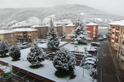 Nieve en Cistierna.