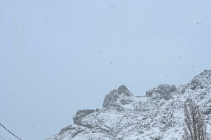 Nieve en Portilla de la Reina.