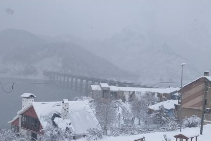 Nieve en Riaño.