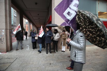 Los trabajadores del sector bancario se movilizan en El Bierzo