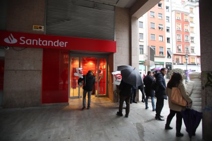 Los trabajadores del sector bancario se movilizan en El Bierzo