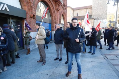 Los trabajadores de la banca se movilizan en León.
