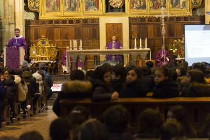 Encuentro de Escuelas Católicas en la Catedral de León