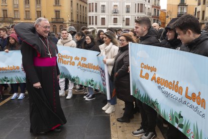 Encuentro de Escuelas Católicas en la Catedral de León