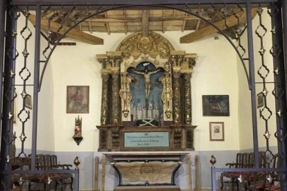 El retablo de la ermita, que ya está restaurado.  HISPANIA NOSTRA