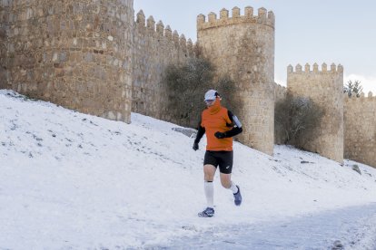 La nieve en Ávila, el pasado domingo.