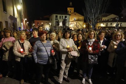 Quiñones, De las Heras, Mañueco y Pollán, pujando. FERNANDO OTERO