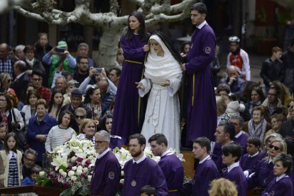 Procesión del Víacrucis en Sahagún, en Miércoles Santo.  ACACIO DÍAZ