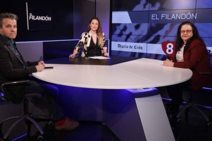 Diana García, durante la tertulia.  RAMIRO