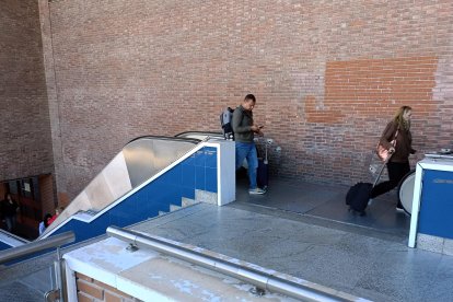 Aglomeraciones por la obras en la estación de Chamartín.