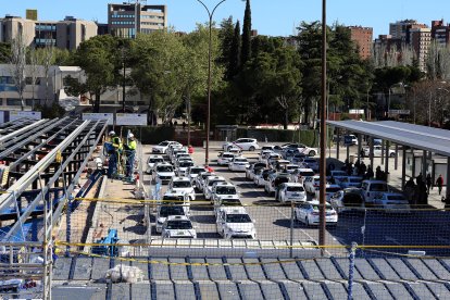 Aglomeraciones por la obras en la estación de Chamartín.