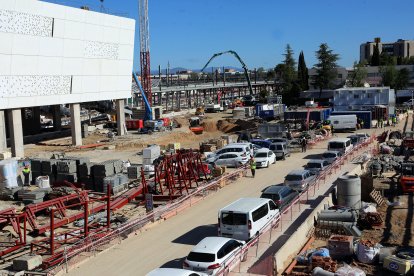 Aglomeraciones por la obras en la estación de Chamartín.