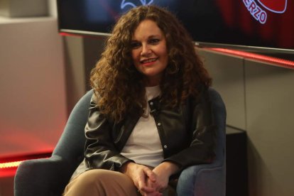 Silvia Cao, anoche, en el transcurso de la entrevista en el programa La Tertulia.