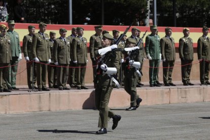 Mongío, durante su primer discurso. FERNANDO OTERO PERANDONES