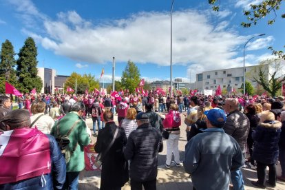 Manifestación en León como respuesta a los actos de la Junta por Villalar en la capital leonesa.