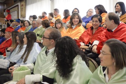 Un momento de la celebración de la Universidad de León.