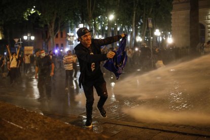 La manifestación de este martes se prolongó durante cerca de seis horas y acabó con varios heridos.
