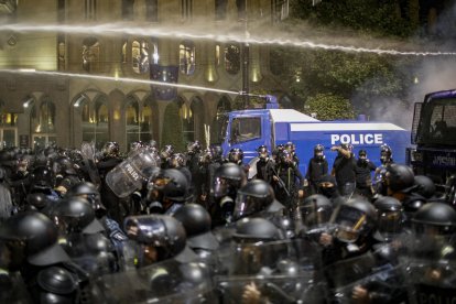 La manifestación de este martes se prolongó durante cerca de seis horas y acabó con varios heridos.