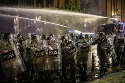 La manifestación de este martes se prolongó durante cerca de seis horas y acabó con varios heridos.