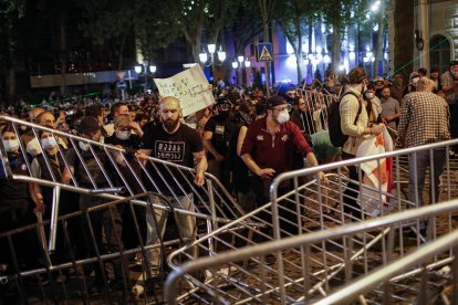 La manifestación de este martes se prolongó durante cerca de seis horas y acabó con varios heridos.