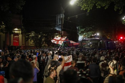 La manifestación de este martes se prolongó durante cerca de seis horas y acabó con varios heridos.