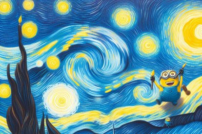 Los Minions en la obra de Van Gogh.