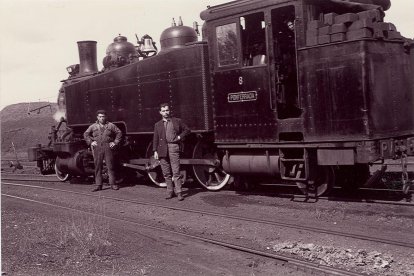 La Locomotora 8, bautizada como Ponferrada, cuando estaba activa.