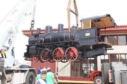 La mítica 31, a su llegada al museo desde Ardoncino, en mayo de 2011.