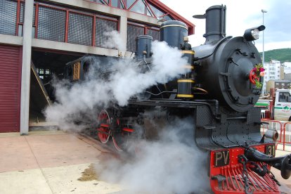 Exhibición de la locomotora 31.
