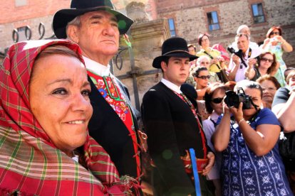 Otro de los momentos de la ceremonia tradicional celebrada en Astorga en septiembre de 2010 y que se convirtió en un acontecimiento inédito.