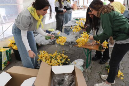 Concentración con capilotes en Riaño.