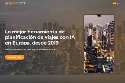 Vistazo a la aplicación Speakspots.