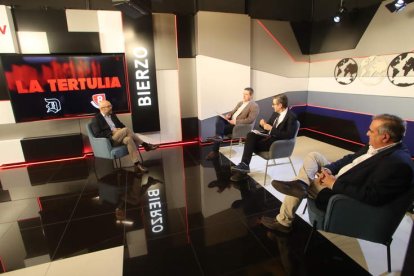 Otro momento de la entrevista.
