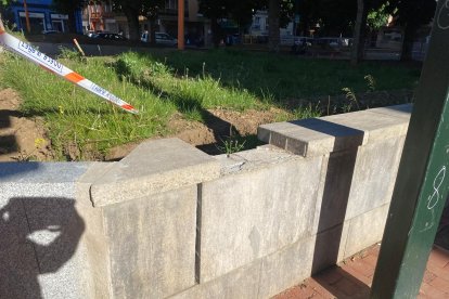 Estado de las obras en el parque de San Mamés, que han visitado los concejales de UPL