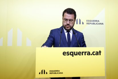 El presidente de la Generalitat en funciones, Pere Aragonès,en una imagen del pasado 13 de mayo.. EFE/Quique García