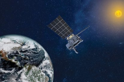Un satélite monitorea la evolución ambiental de la Tierra.