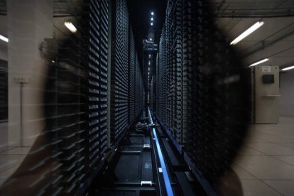 Vista del centro de computación del CERN.