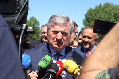 Raúl Valcarce, en su comparecencia ante los medios.