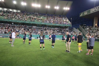 Un momento del partido.