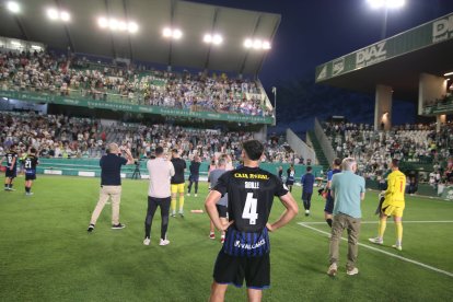 Un momento del partido.