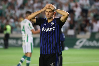 Un momento del partido.