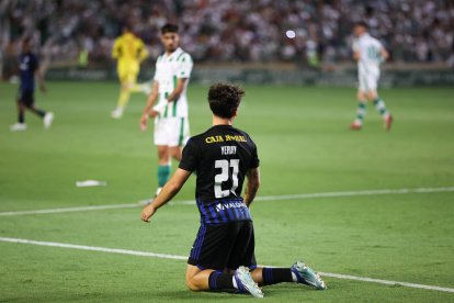 Un momento del partido.