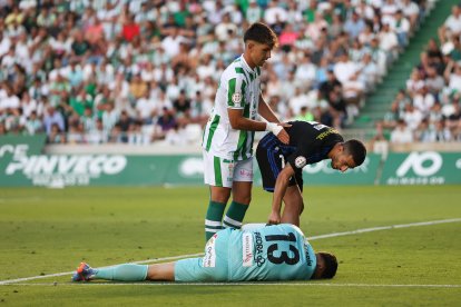 Un momento del partido.