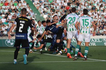 Un momento del partido.
