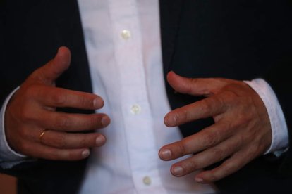 Marco Morala, el pasado viernes, en el Ayuntamiento de Ponferrada.