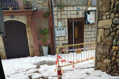 Otra imagen que dejó la tormenta.