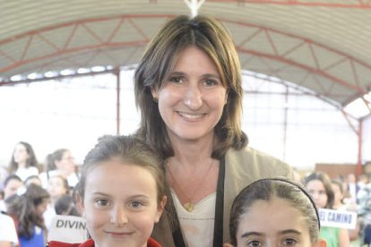 Sara Castillo durante la entrega de premios.  MARÍA FUENTES